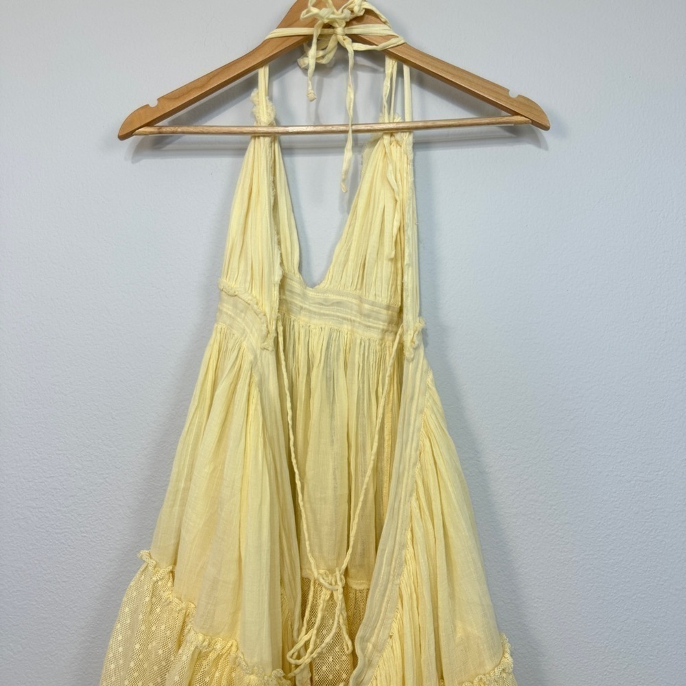 Free People 100-Degree Halter Dress Size Large Women - Picture 6 of 12